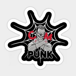 CM Punk Skeleton Web Sticker